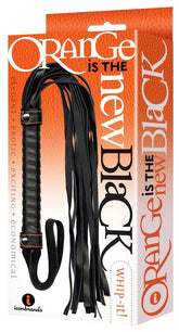 Ignite Intimacy with the Orange-Stitched Whip Delight Whips And Crops